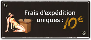 Frais d'expédition uniques : 10€